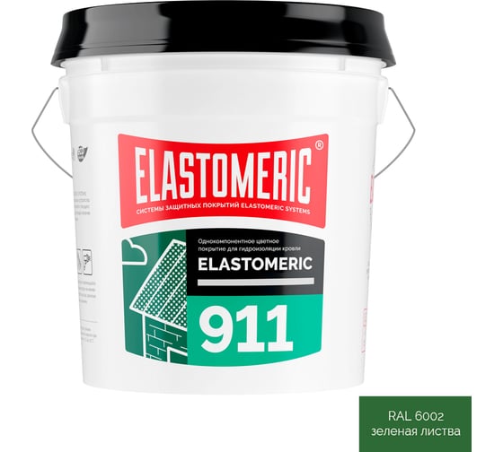 Изображение товара Гидроизоляция для кровли Elastomeric Systems 20кг зеленый elastomeric-911 6002002