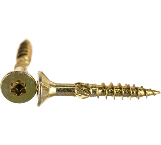 Изображение товара Конструкционный шуруп ЕВРОПАРТНЕР для дерева с фрезой потай ж/п Torx 25, 5.0х35 20шт T2 0657 1