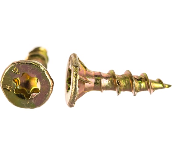 Изображение товара Конструкционный шуруп ЕВРОПАРТНЕР для дерева с фрезой потай ж/п Torx 20, 4.0х16 25шт T2 0642 1