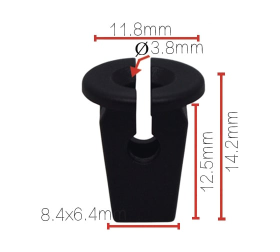 Изображение товара Клипса крепежная для а/м VAG подкрылка 6n0809966a, wht003737,191941142, 10 шт Nord-Yada 909441