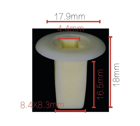 Изображение товара Клипса крепежная для а/м Toyota, Nissan, Mitsubishi элементов кузова 14203780, 0128100023, 10 шт Nord-Yada 909449