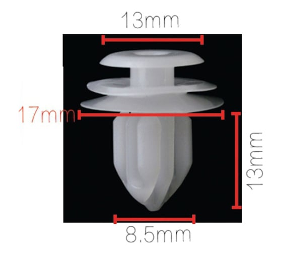 Изображение товара Клипса крепежная для а/м Toyota, Lexus обшивки двери 90467a0005, 90467t0019, 10 шт Nord-Yada 909464