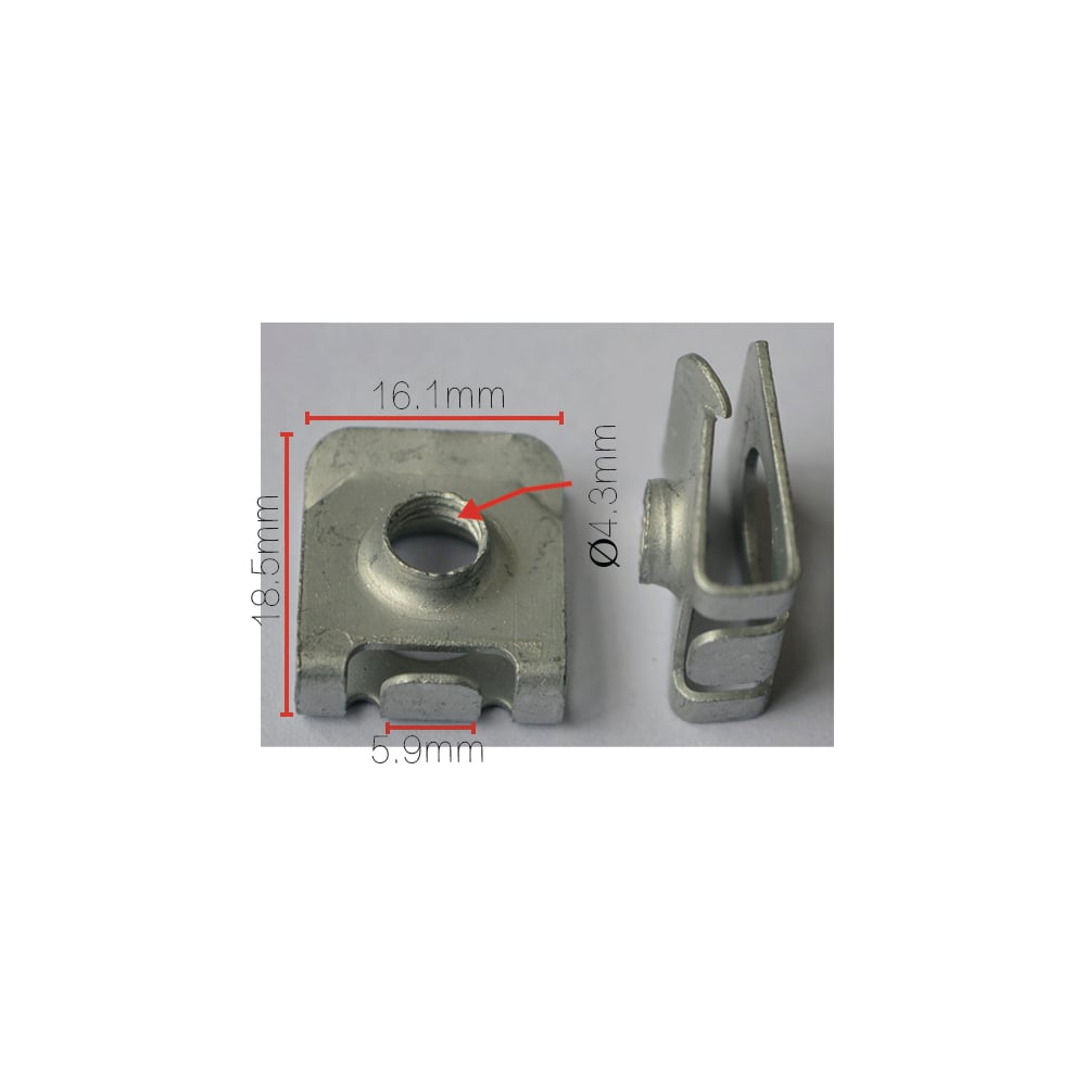 Изображение товара Скоба для а/м Toyota 4.3x16x18.5 мм, 10 шт Nord-Yada 909266