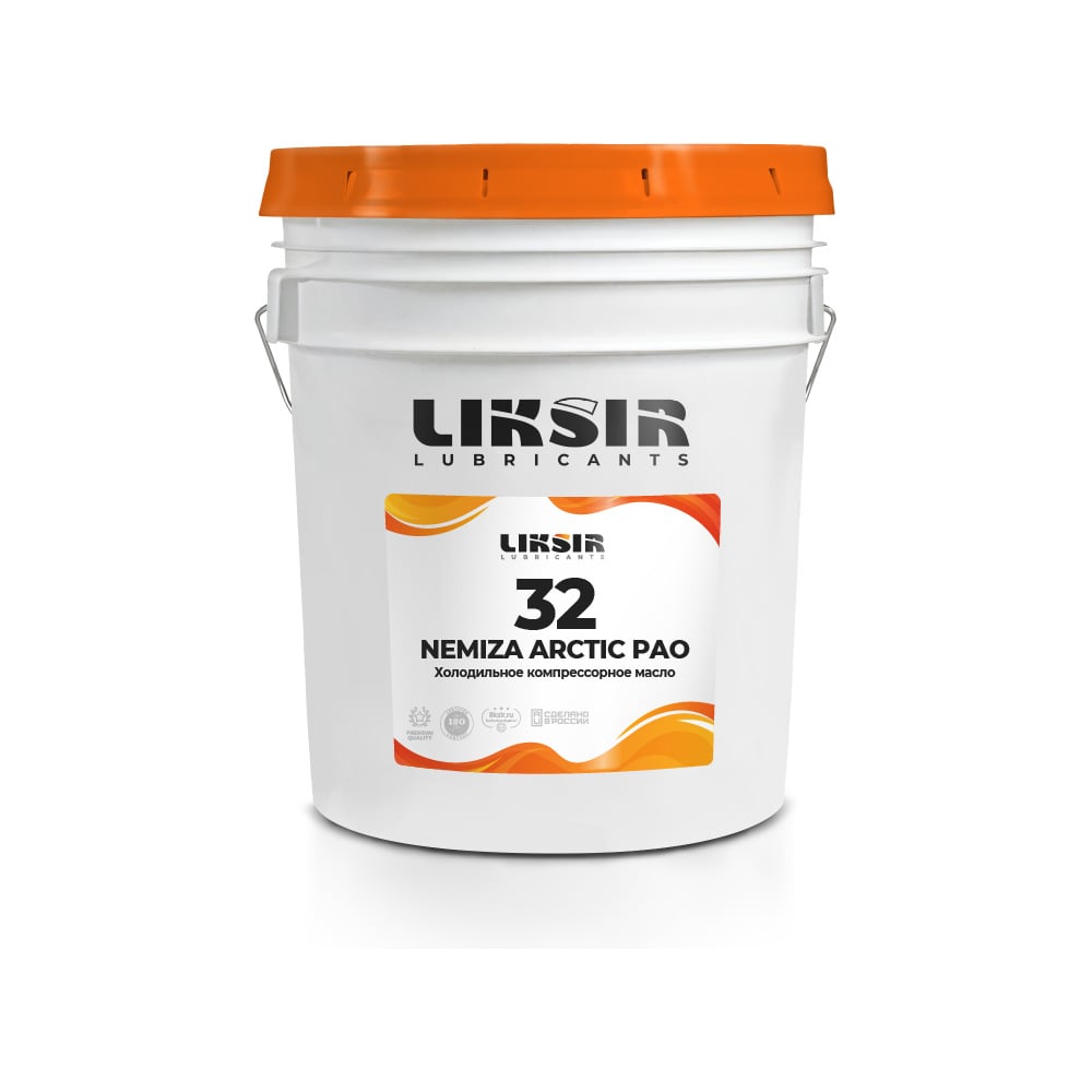 Изображение товара Масло LIKSIR для холодильных компрессоров на основе pao nemiza arctic pao 32 (20л) 201201