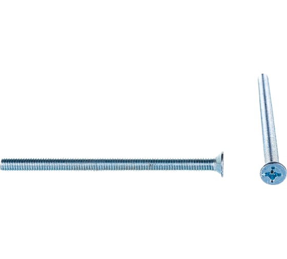 Изображение товара Потайной винт КРЕП-КОМП цинк DIN965 6х90 10шт вп690мф