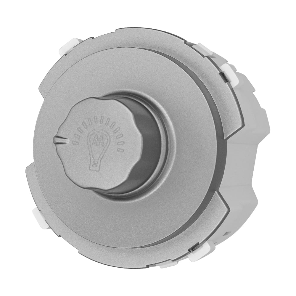 Изображение товара Светорегулятор TDM ELECTRIC (rl, 500вт) поворотный платина, "байкал" SQ1819-0341