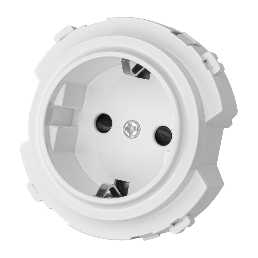 Изображение товара Розетка TDM ELECTRIC 2п+з 16А 250В с защитными шторками белая