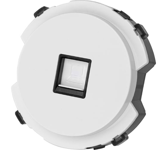 Изображение товара Компьютерная розетка TDM ELECTRIC rj45, белая, "байкал" SQ1819-0014