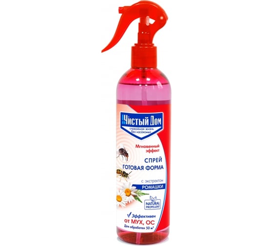 Изображение товара Спрей от мух и ос Чистый дом с экстрактом ромашки 02-344