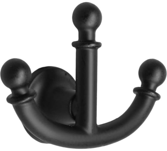 Изображение товара Мебельный крючок ТУНДРА VINTAGE 121, трехрожковый, цвет черный 9917527