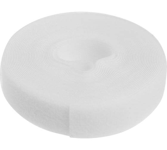 Изображение товара Лента-липучка для проводов ТУНДРА 5000x20x1,5 мм, цвет белый, 1 шт. 9579997