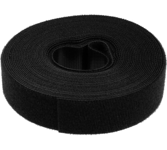 Изображение товара Лента-липучка для проводов ТУНДРА 5000x20x1,5 мм, цвет черный, 1 шт. 9579993