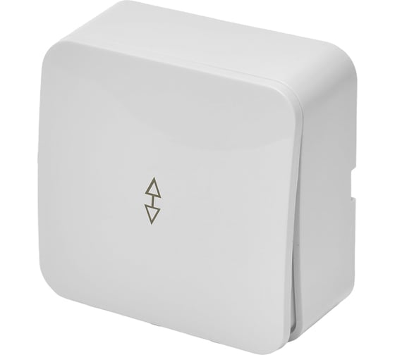 Изображение товара 1-клавишный переключатель открытой установки STEKKER 250в, 10а, ip20, серия софия, белый, msw10-12-01, 49386