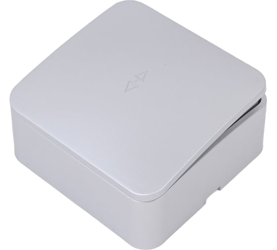 Изображение товара 1-клавишный переключатель открытой установки STEKKER 250в, 10а, ip20, серия софия, серебро, msw10-12-03, 49388