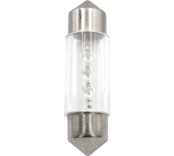 Изображение товара Светодиод МАЯК 12V T11x36 S8,5 3LED RED (салон, номерной знак) 4606735746440 12T11x36-R\3LED