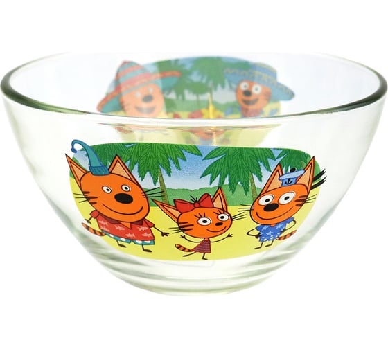 Изображение товара Салатник ND Play три кота, море приключений, 13 см, стекло 309620