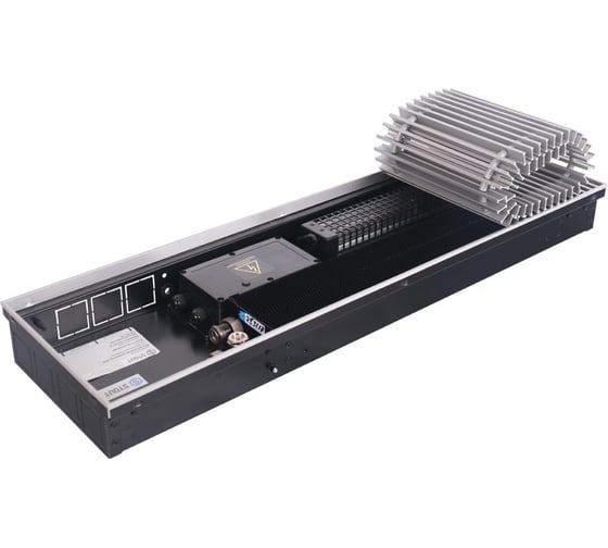 Изображение товара Внутрипольный конвектор STOUT SCQ 75.240.800 решетка алюминиевая SCQ-1100-0724080 RG008TBK4KVINP