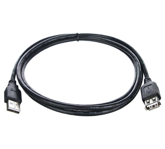 Изображение товара Удлинительный кабель Telecom USB2.0 Am--Af 1,5 м, черный TUS6990-1.5M