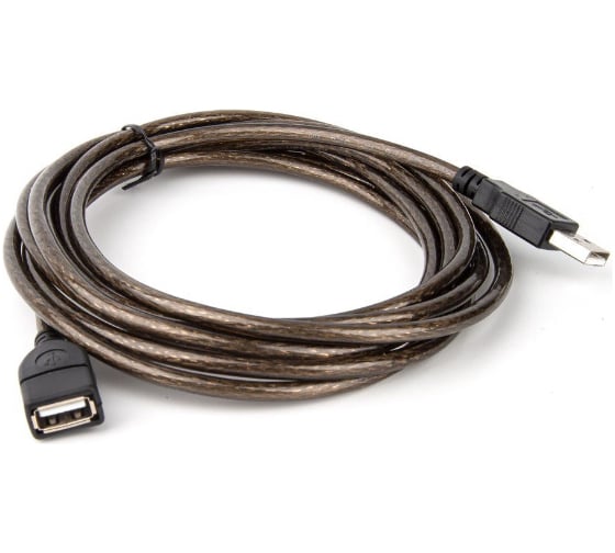 Изображение товара Удлинительный кабель Telecom USB2.0 AM/AF прозрачная изоляция, 3.0m VUS6956T-3M