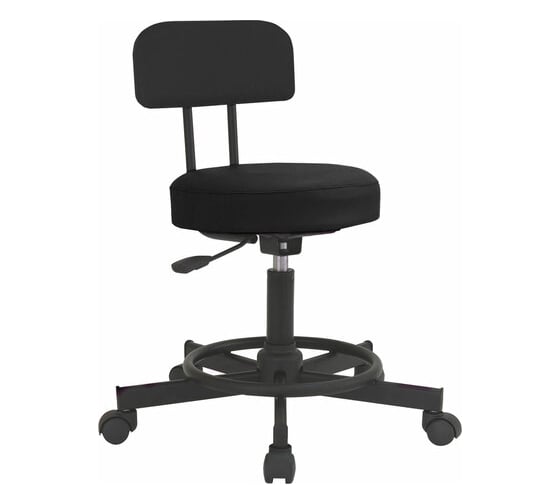 Изображение товара Стул-кресло оператора ОФИСМАГ Рс12, без подлокотников, кожзам, черное 531645