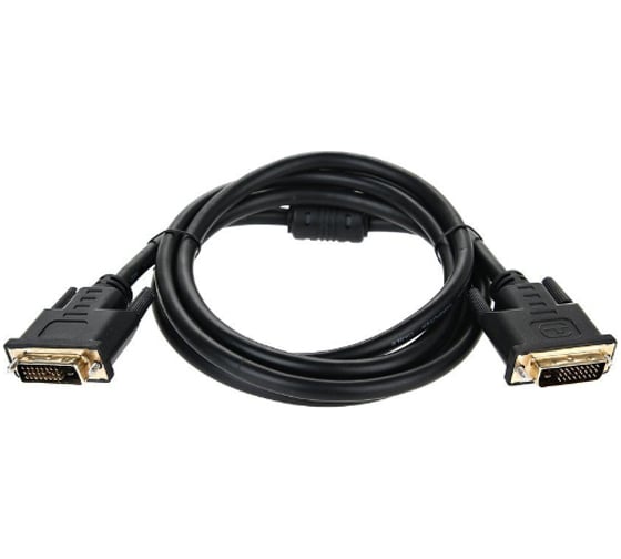 Изображение товара Кабель Telecom DVI-D--DVI-D Dual link 25M/25M, экран, ферритовые кольца, 1.8м TCG441D-1.8M