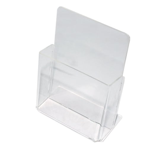 Изображение товара Подставка настольная для рекламных материалов ОФИСМАГ малого формата 115x32 мм, для узких буклетов, №106 290123