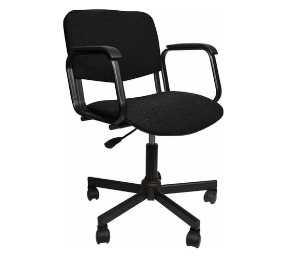 Изображение товара Кресло ОФИСМАГ Кр08, с подлокотниками, черное 531634