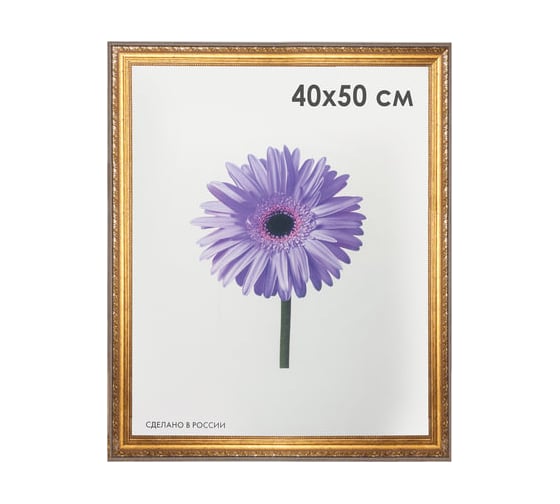 Изображение товара Рамка ОФИСМАГ премиум 40x50 см, пластик, багет 33 мм, Dorothy, золото 0023-16-4274 390738
