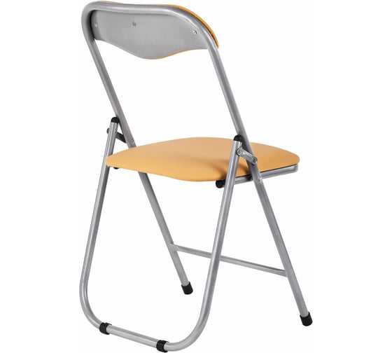 Изображение товара Стул складной для дома и офиса ОФИСМАГ Рс04, серебристый каркас, кожзам песочный 532043