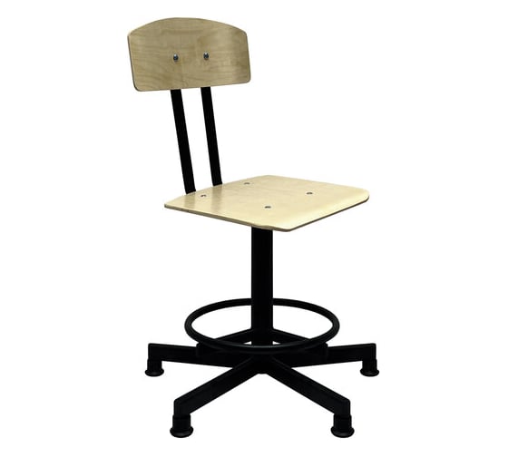 Изображение товара Стул-кресло кассира ОФИСМАГ швеи, ресепшен Рс37/рс67лф, на винте, без подлокотников, фанера 532787