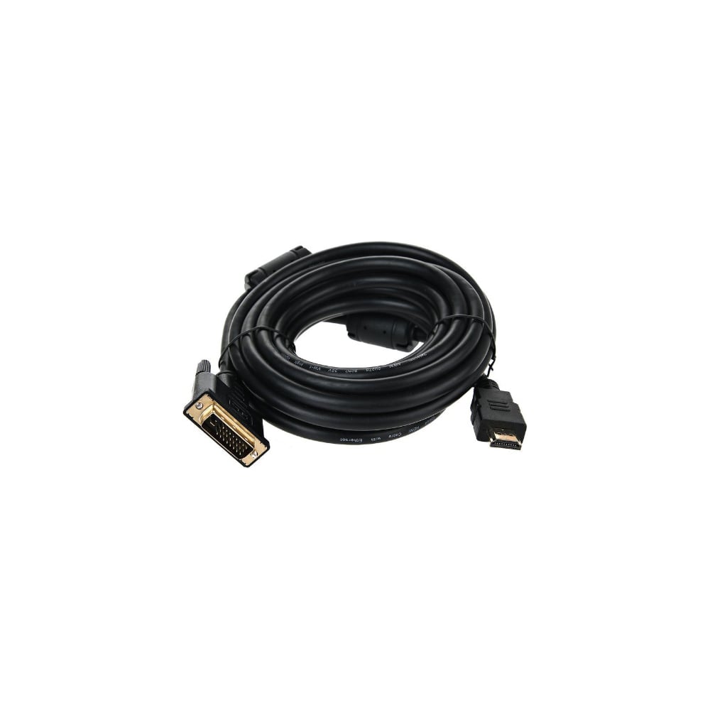 фото Кабель telecom hdmi to dvi-d dual link /19m -25m/ 5м, 2 фильтра, cu cg481f-5m