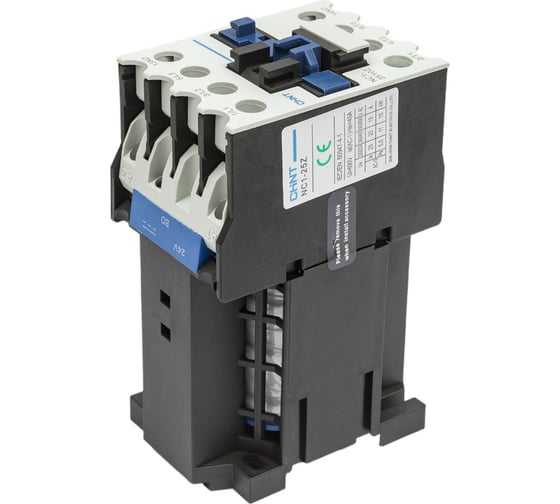 Изображение товара Контактор CHINT NC1-2510Z 25А, катушка 24В DC, 1НО (R) 221944