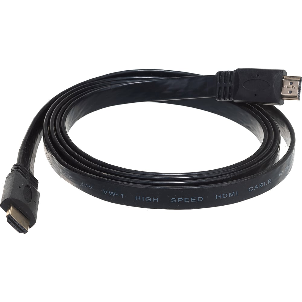 фото Плоский кабель tv-com hdmi 19m/m 1.4v 1.8m cg200f-1.8m