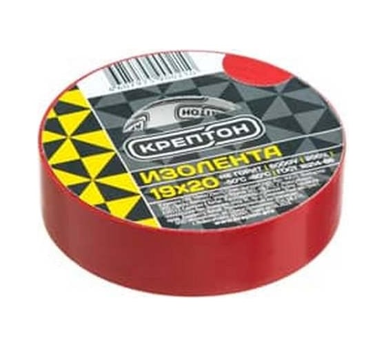 Изображение товара Изолента Крептон 19 мм, 20 м, красная 90025