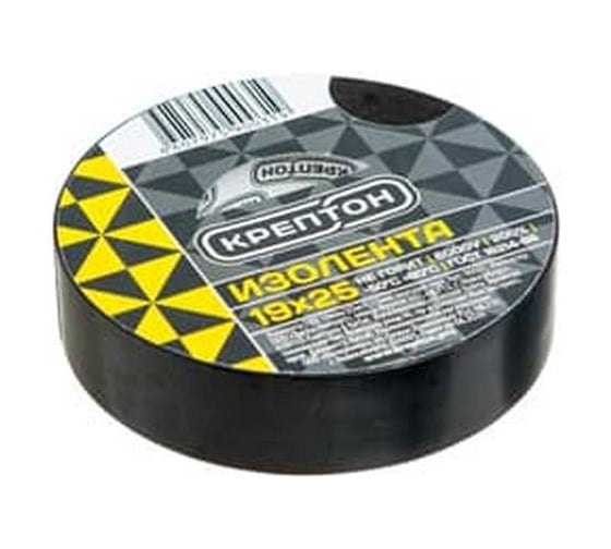 Изображение товара Изолента Крептон 19 мм, 25 м, черный 90031