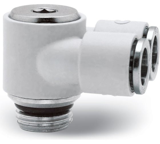 Изображение товара Фитинг технополимер с цанговым зажимом и уплотнительным кольцом 7652 8-1/8 Camozzi 54-7652-0856