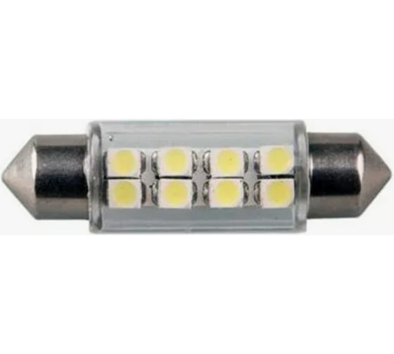 Изображение товара Светодиод МАЯК 24V T11x36 S8.5 6SMD (3528) WHITE (салон, номерн. знак) 24T11x36-W\6SMD