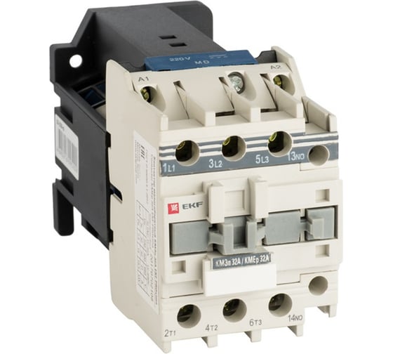 Изображение товара Малогабаритный контактор EKF КМЭп PROxima 32А 24В DC 1NC ctr-s-32-24-1nc-p