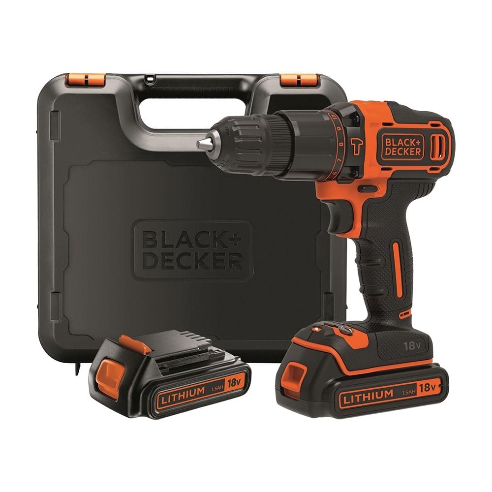 фото Аккумуляторная ударная дрель-шуруповерт black&decker bdchd18kb-qw