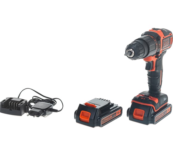 Изображение товара Аккумуляторная ударная дрель-шуруповерт Black&Decker BDCHD18KB-QW