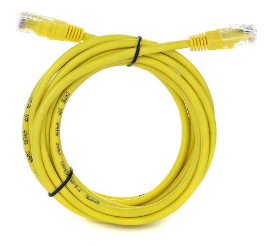 Изображение товара Литой патчкорд Telecom UTP, категория 5е, 3,0м, желтый NA102-Y-3M