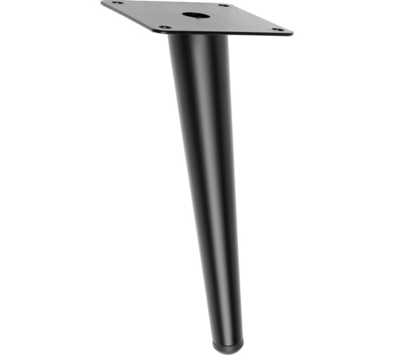 Изображение товара Мебельная опора CAPPIO OP08 h=100 мм, толщина площадки 1.8 мм, цвет матовый черный 9618030