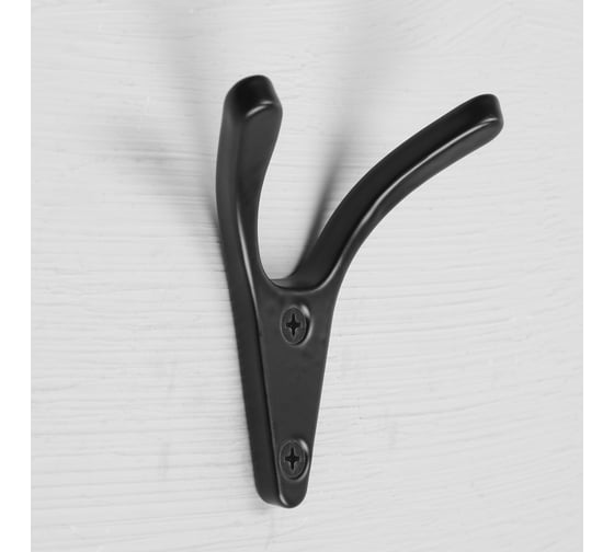 Изображение товара Мебельный крючок CAPPIO FOX, двухрожковый, цвет черный 9617937