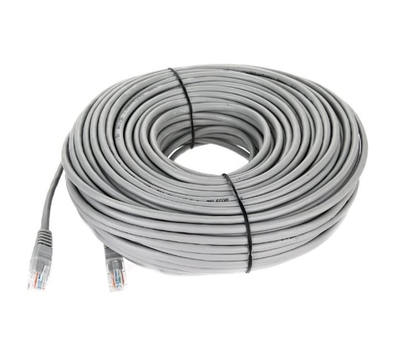 Изображение товара Литой патчкорд Telecom UTP, категория 5e, 50,0м, серый NA102--50M