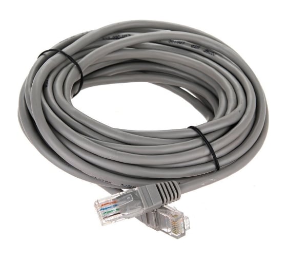 Изображение товара Литой патчкорд Telecom UTP, категория 5е, 7,5м, серый NA102--7.5M
