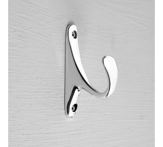 Изображение товара Мебельный крючок CAPPIO STANDART, однорожковый, пластик, цвет хром 9047447