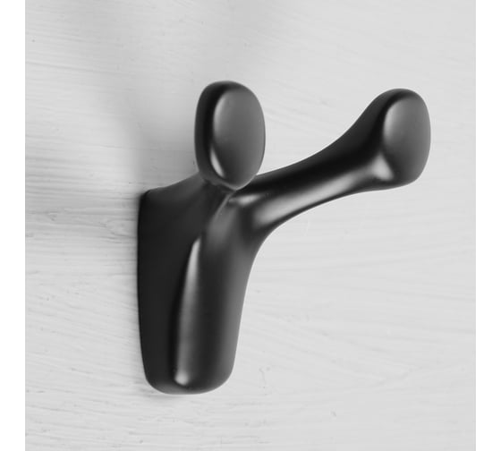 Изображение товара Мебельный крючок CAPPIO DOG, двухрожковый, цвет черный 9617945