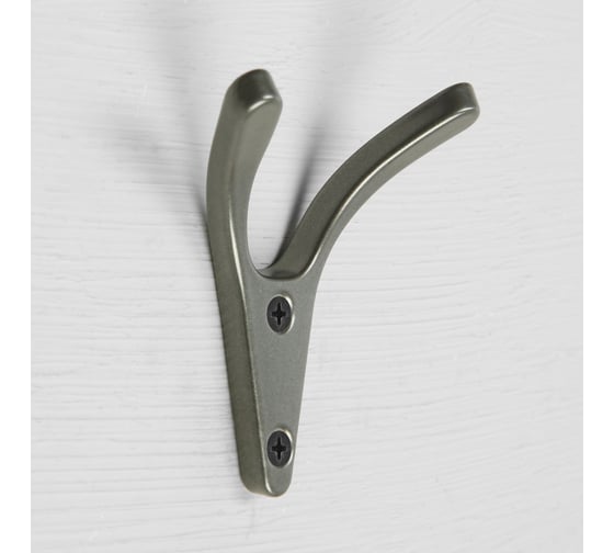 Изображение товара Мебельный крючок CAPPIO FOX, двухрожковый, цвет графит 9617938