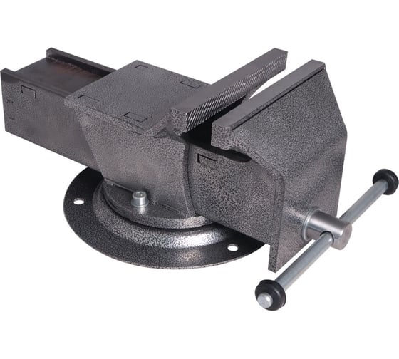 Изображение товара Слесарные поворотные тиски Калибр ТПСН-150ИС (150мм, стальные) 00000079692