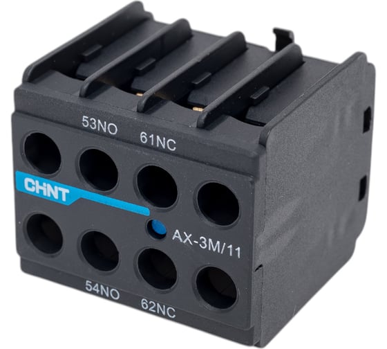 Изображение товара Приставка дополнительные контакты CHINT AX-3M/11 к контактору NXC-06M~12M 925190